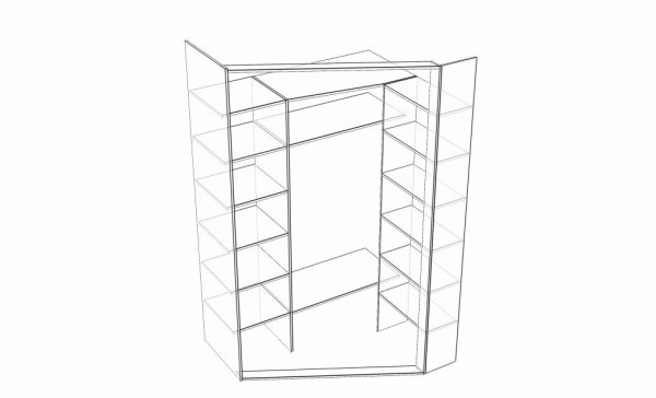 Угловой шкаф-купе